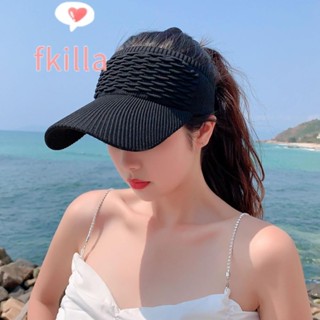 FKILLA太陽帽夏天體育婦女抗紫外線海灘遮陽帽