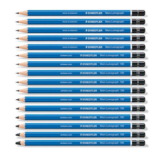 【台灣爆款】德國施德樓鉛筆 100藍桿專業素描鉛筆 2B比畫畫鉛筆 8b繪畫鉛筆