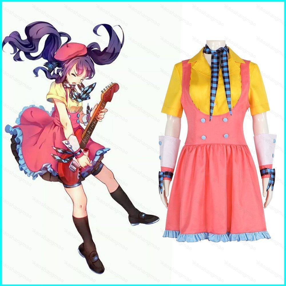 Qw VOCALOID 新華初音未來連衣裙 cosplay 布萬聖節派對服裝