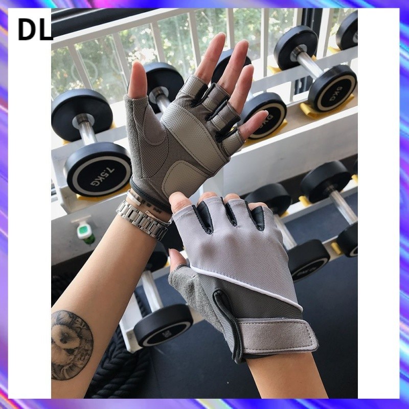『DL』健身手套 半指 男女薄款 器械訓練防滑手套