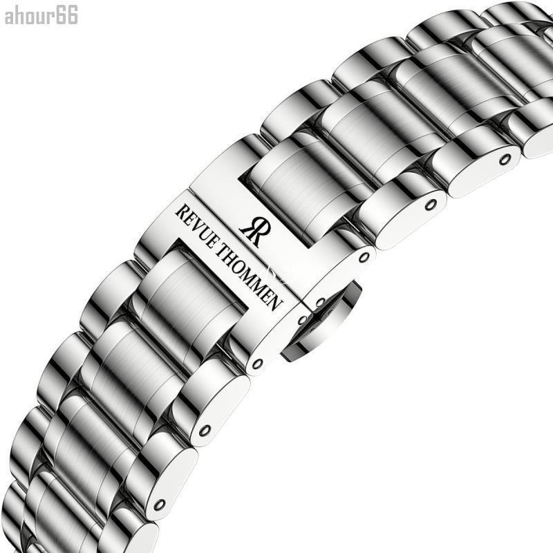 小麥-《經典表配》梭曼REVUE THOMMEN 代用 原裝 鋼帶 鋼錶帶 手錶鏈 女 手錶帶 男