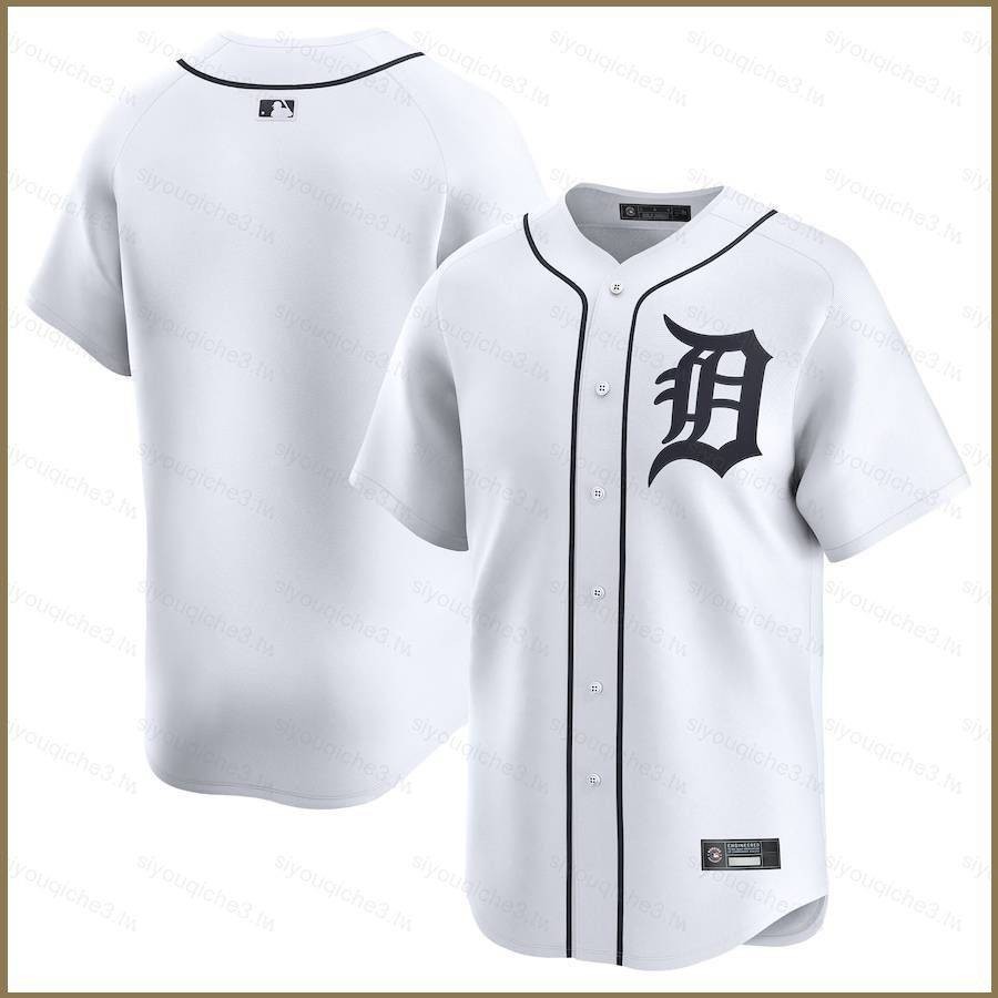 2024-2025 MLB 底特律老虎隊主場球衣棒球開衫 T 恤運動上衣球迷版