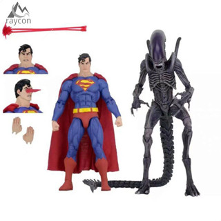 清倉促銷! Neca Batman Superman Vs Xenomorph 雙組 7 英寸可動人偶模型玩具收藏品