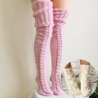 爆款毛線襪子女士冬季地毯襪居家保暖加厚地板襪Warm floor socks