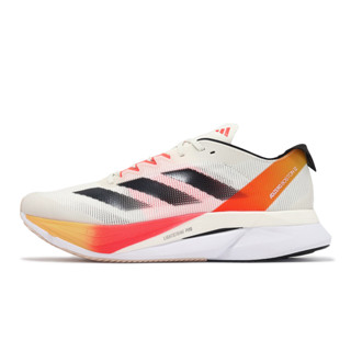 adidas 慢跑鞋 Adizero Boston 12 M 男鞋 米白 橘紅 路跑 愛迪達 [ACS] IG3320