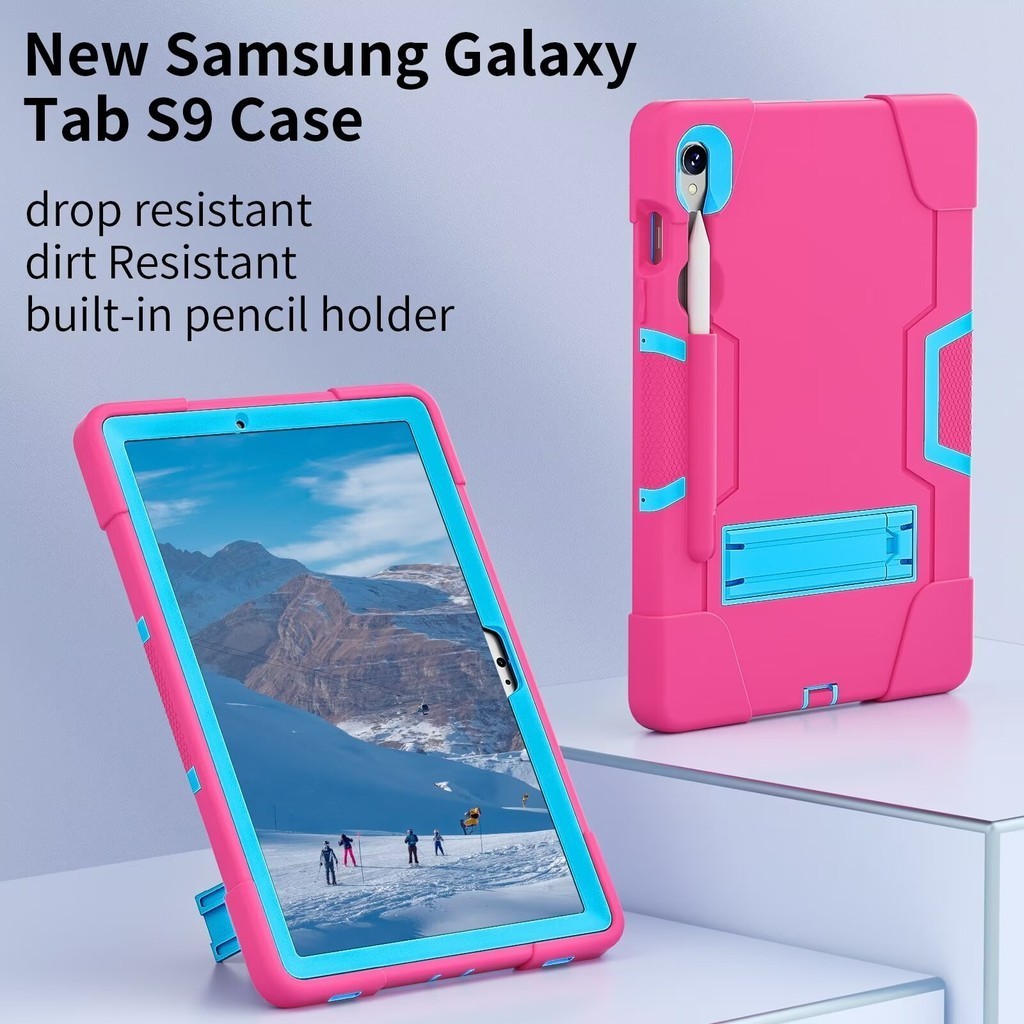 SAMSUNG 適用於三星 Galaxy Tab S6lite S9FE S9 Plus 5G 保護殼 SM-X710