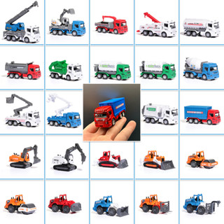 合金車1:64男孩玩具模擬工程車城市垃圾運輸車挖機模型滑行小汽車