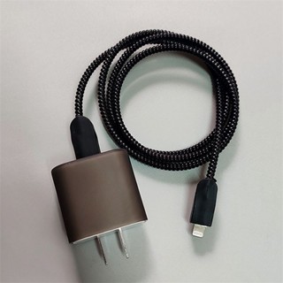 啞光馬卡龍充電器數據線保護套繞線套件相容 Apple 18W 20W 快速充電器適配器手機充電器