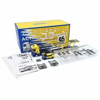 GCD 1:64 賓士actros一拖八運輸車SPOON塗裝 合金汽車模型