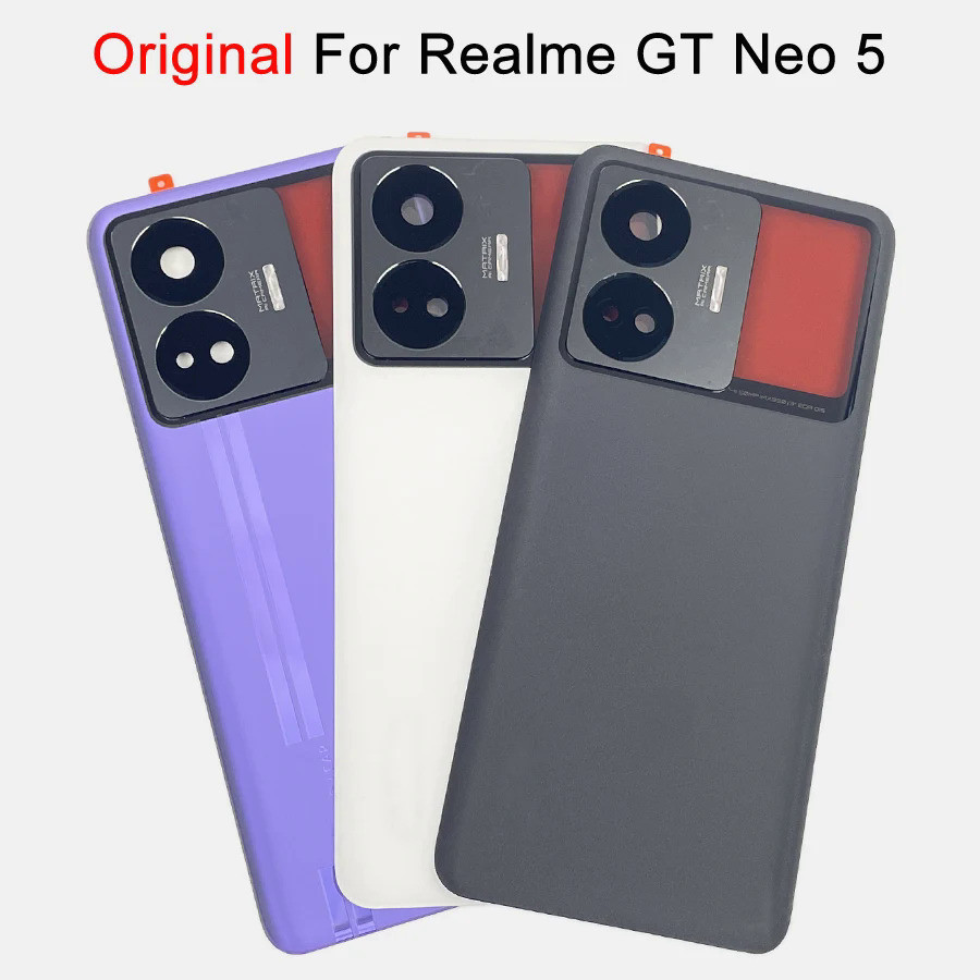 Realme GT Neo 5 RMX3706 / GT3 後門玻璃維修電池盒 + 相機玻璃鏡頭的後殼蓋