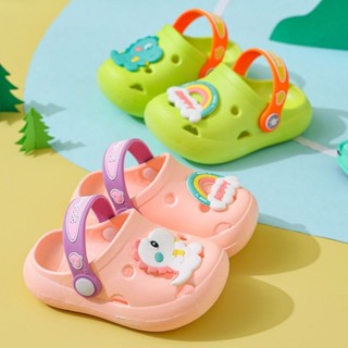 兒童女童拖鞋夏季新款可愛卡通嬰兒鞋男童厚底涼鞋防滑室內拖鞋沙灘拖鞋