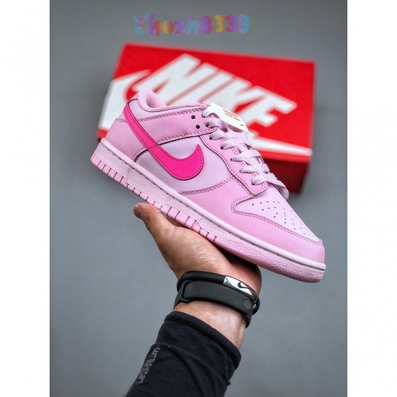 [公司級] Triple Pink低幫休閒板鞋 戶外運動慢跑鞋 芭比熒光粉DH9765 600 HA4S