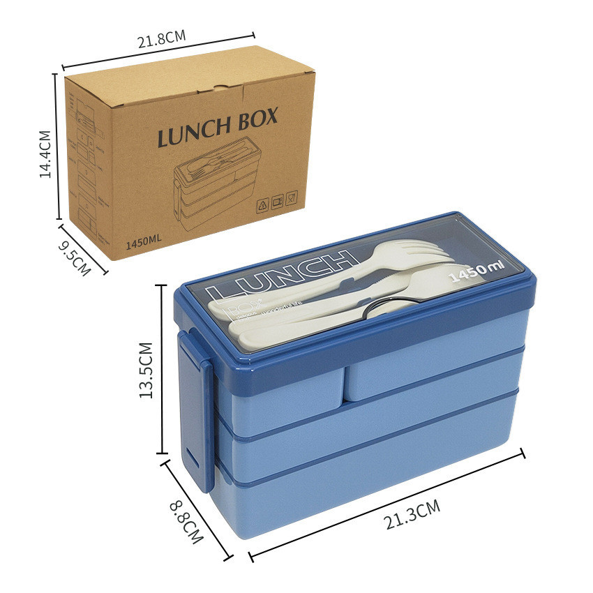 分格女生塑膠學生午餐盒便當盒減脂飯便當盒跨境微波爐上班長方形