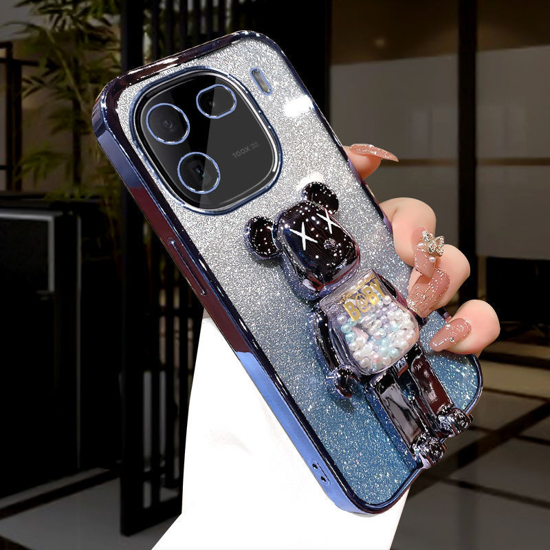 iQOO12手機殼網紅創意新款網紅iQOO12電鍍個性支架閃粉防摔保護套spots