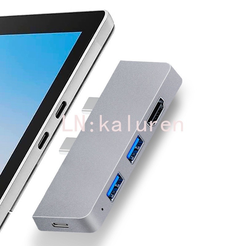 【崇德店】Surface Pro 8/9/X擴展塢 type-c轉HDMI PD USB3.0讀卡集線器