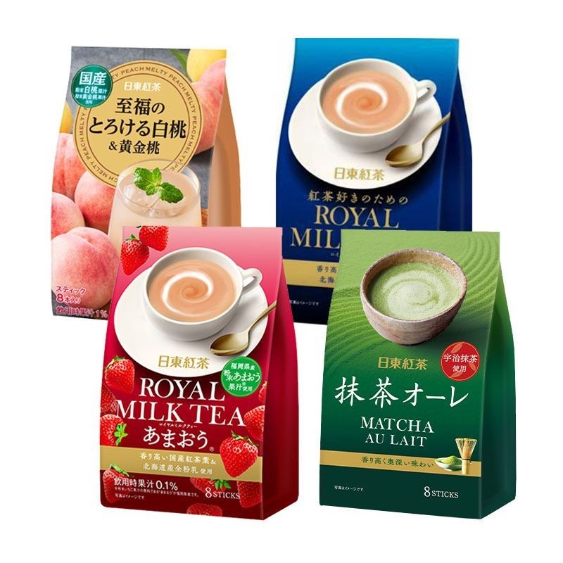 日本 日東紅茶奶茶草莓抹茶蜜桃果汁獨立包裝