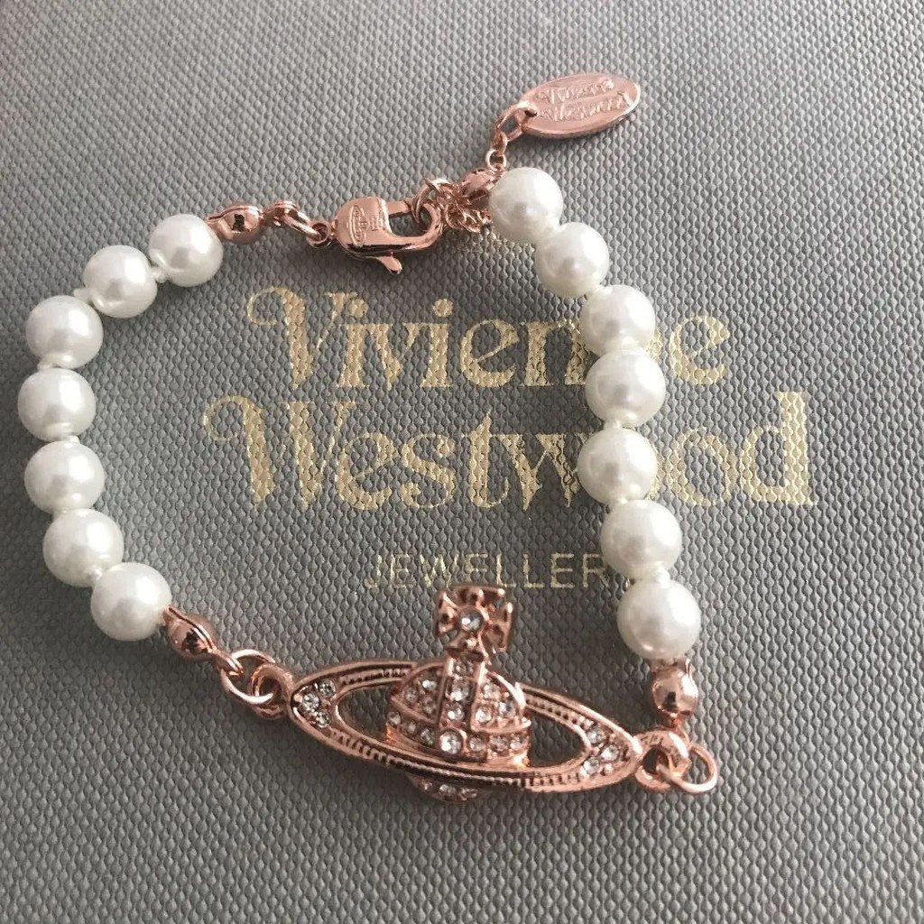 Vivienne Westwood 薇薇安 威斯特伍德 手環 手鍊 金 粉紅 日本直送 二手