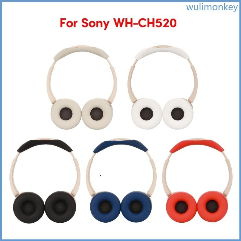 Wu 軟耳墊套墊適用於 WH CH510 耳罩式耳機耳墊矽膠套更舒適和噪音塊