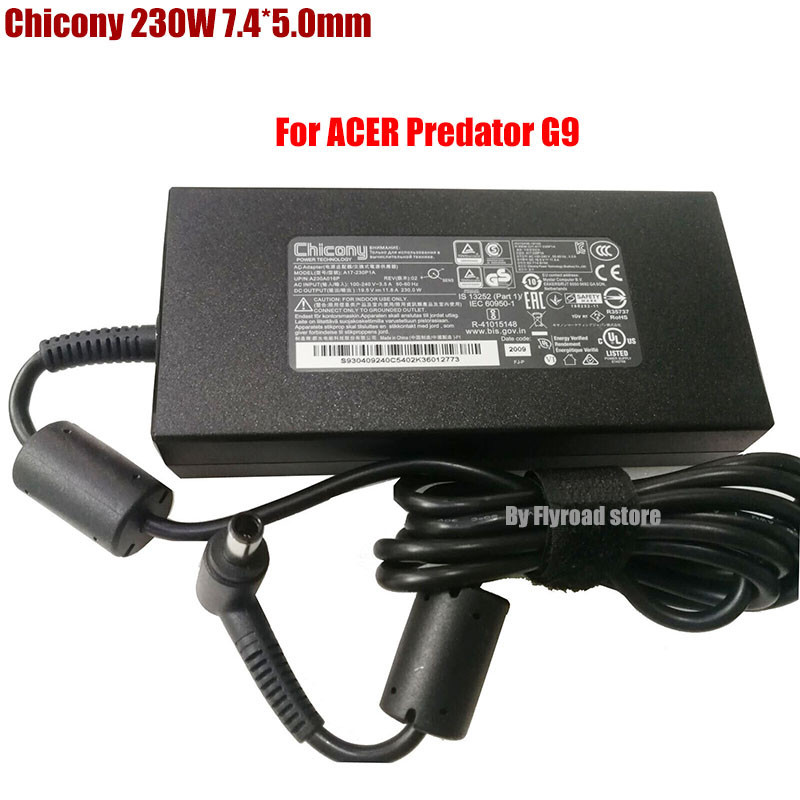Chicony 19.5V 11.8A 230W A17-230P1A A12-230P1A 交流適配器適用於宏碁捕食者