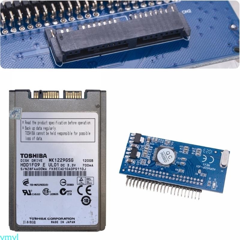 Ymyl MSATA SSD 硬盤轉 44 針 IDE 轉換器適配器 2 5 英寸 IDE 硬盤適用於筆記本電腦