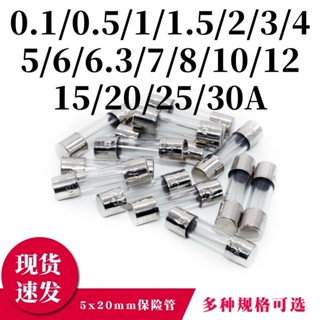 玻璃保險絲管5x20mm車用點菸器1/2/5/10/15a記錄儀5*20充電器250V