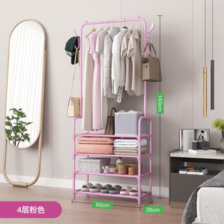 【新品上新】新款簡易衣架 帶輪衣帽架 可移動衣架 多功能鞋架 鞋帽架 簡約掛衣架 落地立式衣帽架