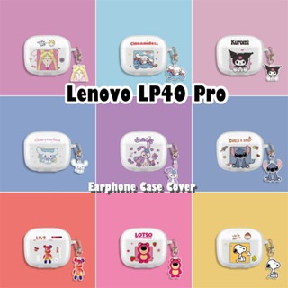 LENOVO 【imamura】適用於聯想 Lp40 Pro 保護套軟矽膠卡通透明耳機保護套
