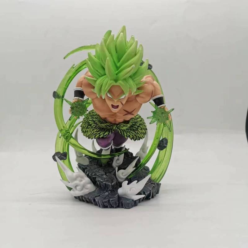 跨境新品 超級賽亞人布羅利 七龍珠羅利四彈共鳴布羅利 共鳴系列超級賽亞布羅利 四彈布羅利特效雕像場景模型盒裝 跨境新品
