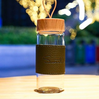 韓版提手清新玻璃水杯咖啡杯冷萃杯牛奶杯玻璃水瓶 ins輕奢小巧玻璃水杯情侶學生男女隨手杯隨行杯戶外健身室內水壺