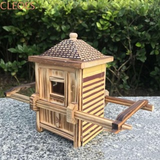 CLEOESGU模擬模型迷你兒童玩具手提優雅耐磨耐用木製工藝品