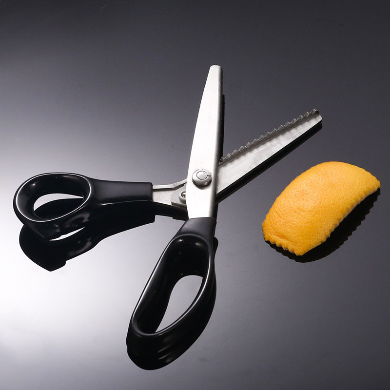 花邊剪刀 不鏽鋼鋸齒剪刀雞尾酒裝飾用具調酒橙皮檸檬皮剪刀
