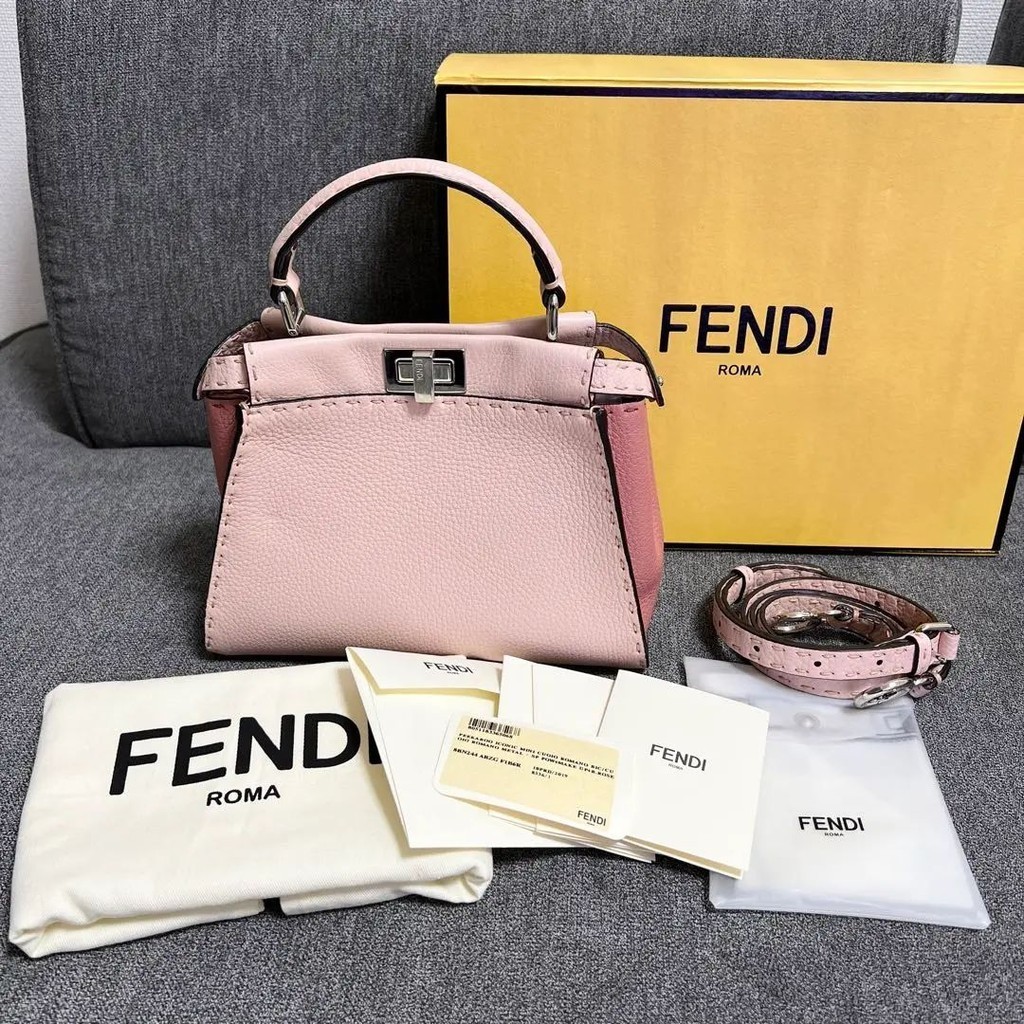 FENDI 芬迪 手提包 Selleria Peekaboo Lei 迷你 日本直送 二手