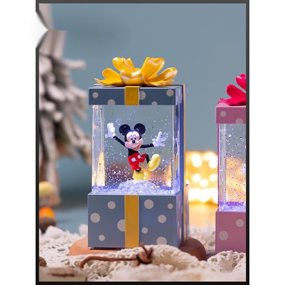 迪士尼正品米老鼠米奇米妮音樂盒旋轉八音盒飄雪女孩兒童生日禮物 JNRG