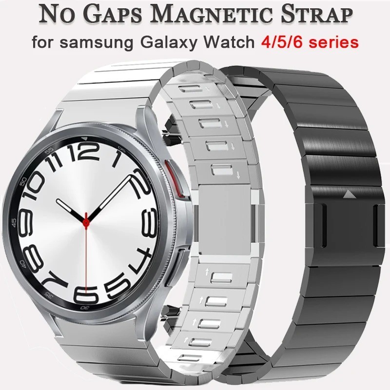 22 毫米無間隙磁性錶帶兼容 Amazfit Balance GTR 4/3/2 鋼手鍊,適用於華為 Watch 4 P