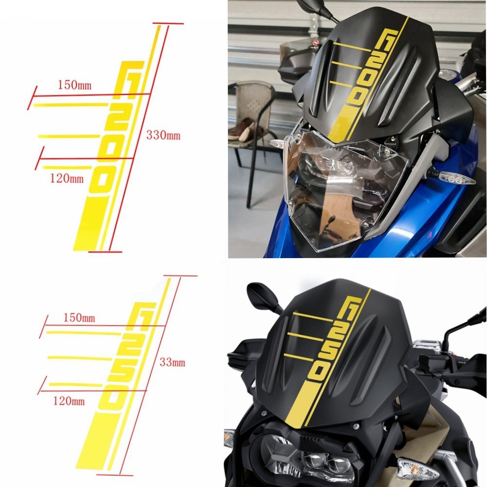 適用寶馬BMW水鳥R1250GS R1200gs ADV40週年紀念 擋風玻璃貼紙