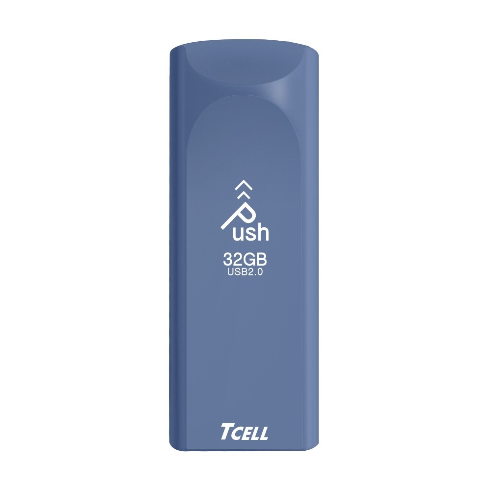 【TCELL 冠元】USB2.0 32GB Push推推隨身碟 [普魯士藍]