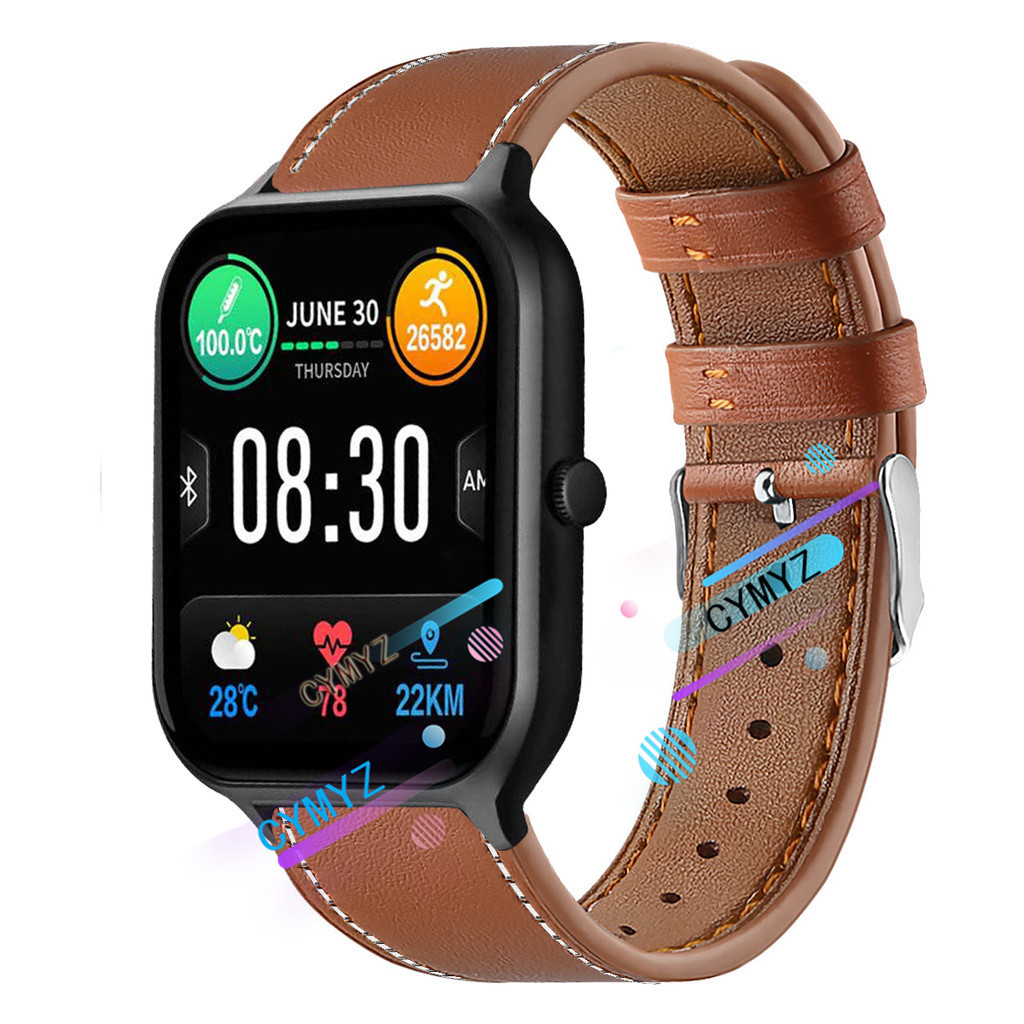 適用於 Fangu 梵固 da9a 智慧手錶 錶帶 皮革錶帶 梵固 da9a 錶帶 運動腕帶