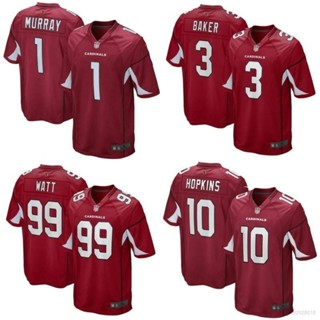 Hot Arizona Cardinals NFL 橄欖球球衣 99 號瓦 1 號默里 3 號貝克 10 號霍普金斯球衣