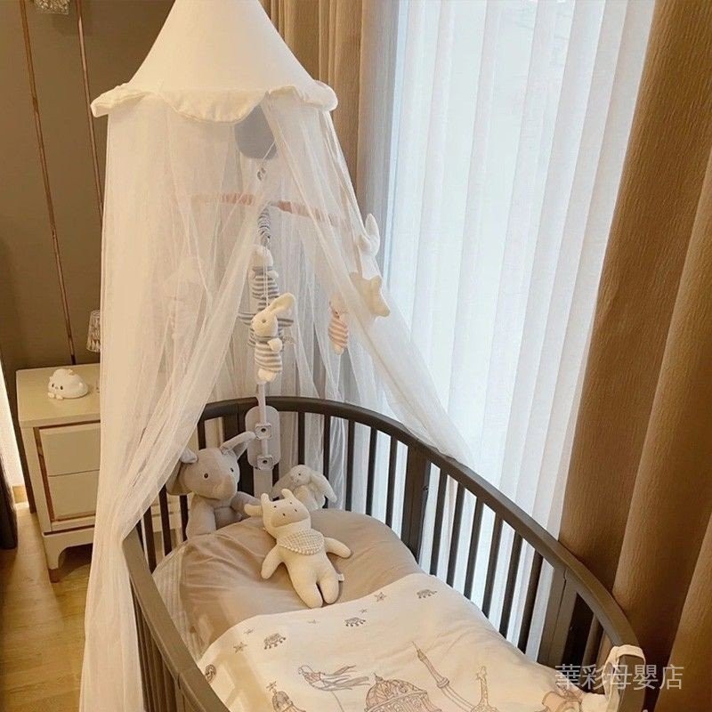 【現貨】艾茵美嬰兒床蚊帳全罩式通用新生兒寶寶落地支架防蚊罩兒童專用