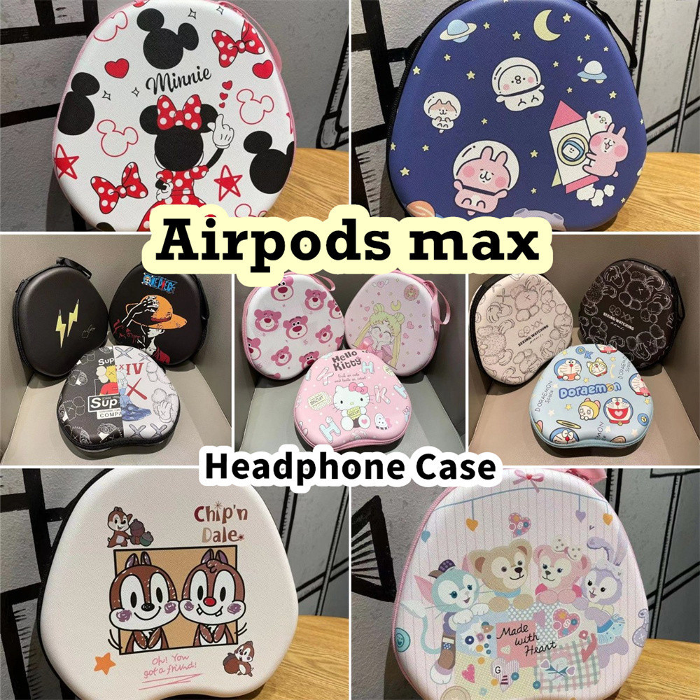 【熱賣】適用於 Airpods max 耳機套創新卡通耳墊收納袋外殼盒