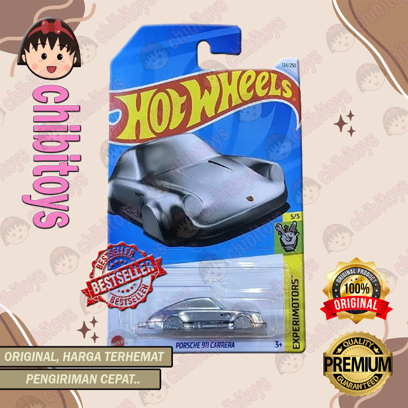 PORSCHE Gantungan Hotwheels 保時捷 911 CARRERA 2024 未拋光雙門轎跑車夾鑰匙