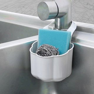 廚房水槽海綿儲物排水籃/刷架家用儲物收納架水龍頭掛籃廚房浴室工具