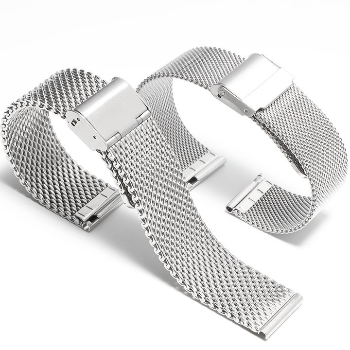 （熱賣上新）適配尼克松NIXON男女米蘭錶鏈不鏽鋼實心精鋼網帶手錶帶20/22mm