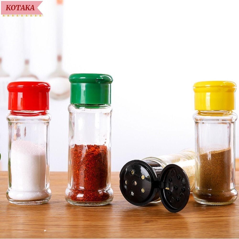 KOTAKA調味瓶,80ML/100ML玻璃瓶身香料儲存罐,高品質透明品種用途調味罐廚房