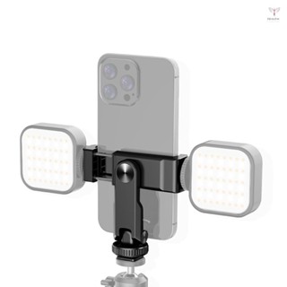 多功能手機三腳架手機支架手機夾 360° 可旋轉,帶雙冷靴支架更換,適用於 iPhone 15/14/13/12/11