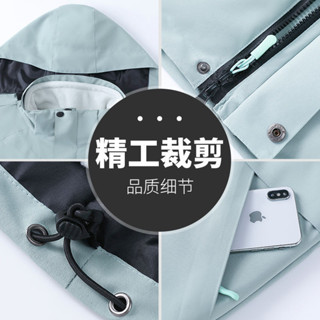 優選男裝 外套 綠色三合一衝鋒衣客製夾克戶外團體防風防水工作服加絨加厚外套男 拉鍊 風衣 防風防水 衝鋒衣 sam