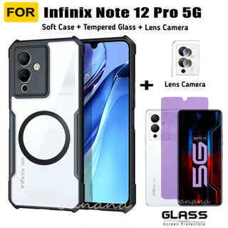 Infinix Note 12 Pro 5G 亞克力外殼保護套帶環形鐵皮磁鐵 Infinix Note 12 Pro 4