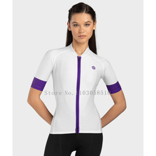 Siroko 女士騎行服 Powerband 夏季短袖襯衫速乾 Ciclismo Maillot MTB 自行車上衣夏季