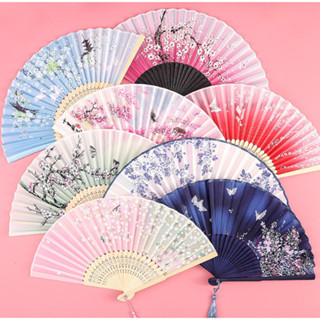 臺灣出貨 古風扇子摺扇中國風漢服女旗袍舞蹈跳舞兒童學生夏日隨身摺疊小扇 古典舞扇子 舞蹈扇 摺扇 古風扇子秧歌扇子WD