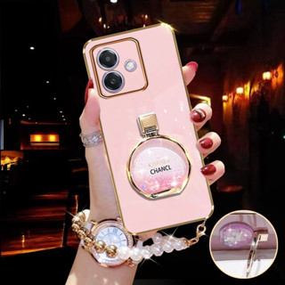 適用於 OPPO A5 Pro 5G 手機殼 OPPOA5Pro 手機殼 適合女孩 可愛手機殼 帶環形支架 + 手珠鏈套